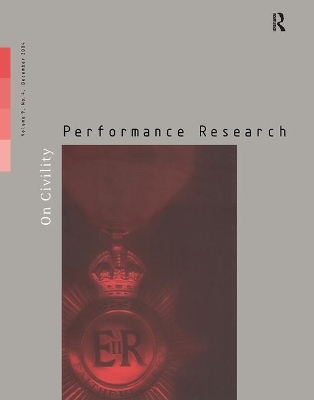 Book cover for Performance Research 9:4 Dec 2