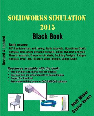 Book cover for SolidWorks Simulation 2015 Black Book