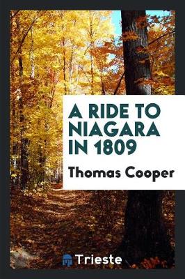 Book cover for A Ride to Niagara in 1809