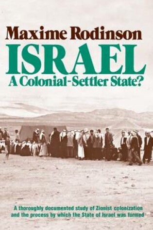 Cover of Israel: A Colonial -Settler State?