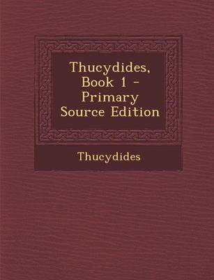 Book cover for Thucydides, Book 1