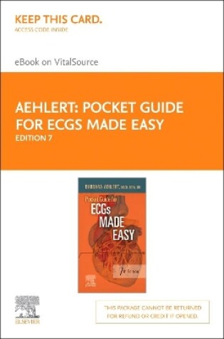 Cover of Pocket Guide for Ecgs Made Easy - Elsevier eBook on Vitalsource (Retail Access Card)