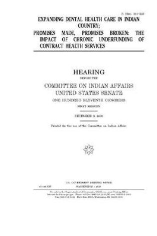 Cover of Expanding dental health care in Indian country