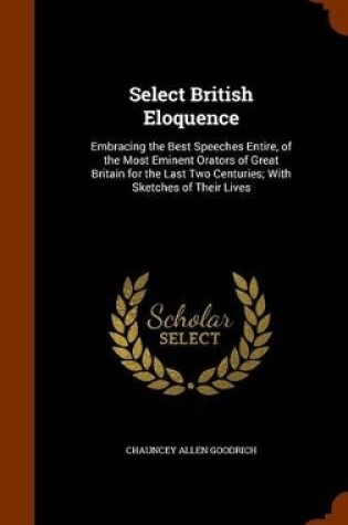 Cover of Select British Eloquence