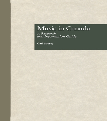 Cover of Music in Canada