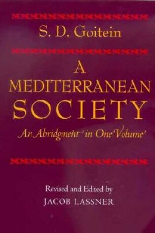 Cover of A Mediterranean Society,  An Abridgment in One Volume