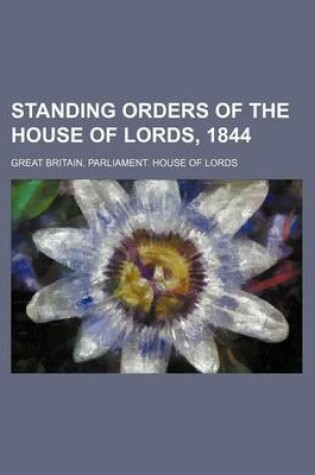 Cover of Standing Orders of the House of Lords, 1844