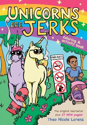 Book cover for Unicorns Are Jerks: Coloring and Activity Book