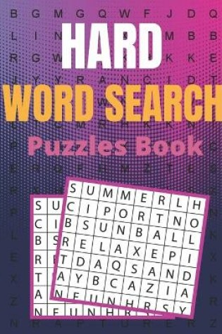 Cover of Hard Word Search Puzzles Book