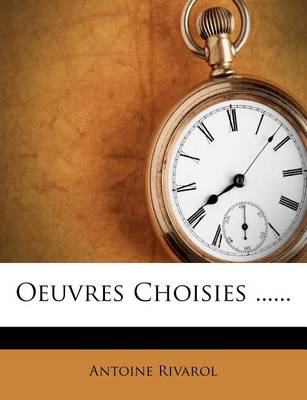 Book cover for Oeuvres Choisies ......