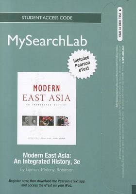 Book cover for MyLab Search with Pearson eText -- Standalone Access Card -- for Modern East Asia