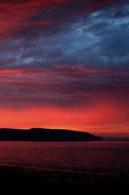 Cover of Journal Beautiful Sunset Sky Beach Nova Scotia