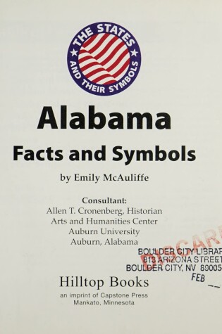 Cover of Alabama Facts and Symbols