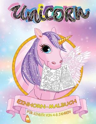 Book cover for Einhorn-Malbuch fur Kinder von 4-8 Jahren