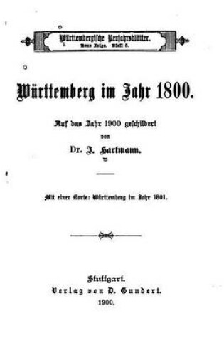 Cover of Wurttemberg im Jahr 1800