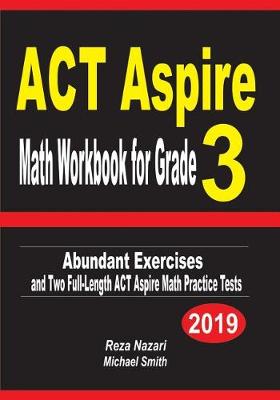 Book cover for ACT Aspire Math Workbook for Grade 3