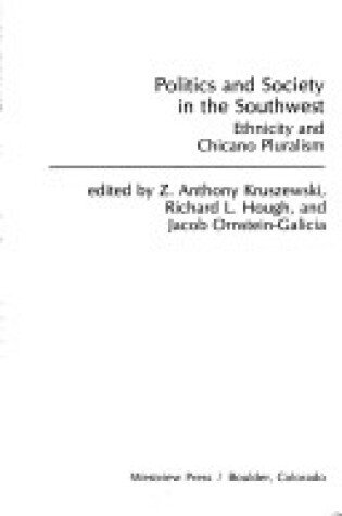 Cover of Politics And Society In The Southwest