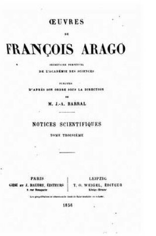 Cover of Oeuvres de François Arago - Tome III