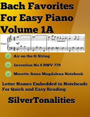 Book cover for Bach Favorites for Easy Piano Volume 1 A