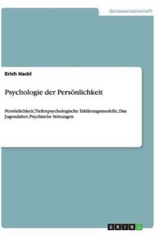 Cover of Psychologie der Persoenlichkeit