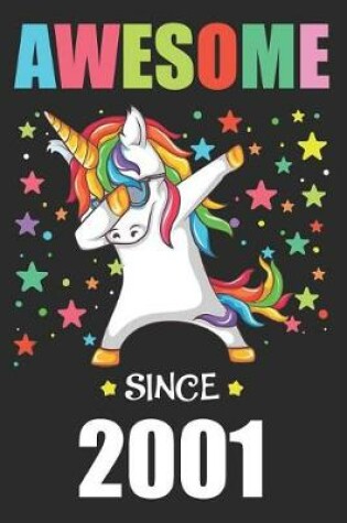 Cover of Awesome Since 2001 Party Dabbing Unicorn