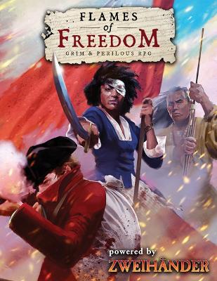 Book cover for FLAMES OF FREEDOM Grim & Perilous RPG