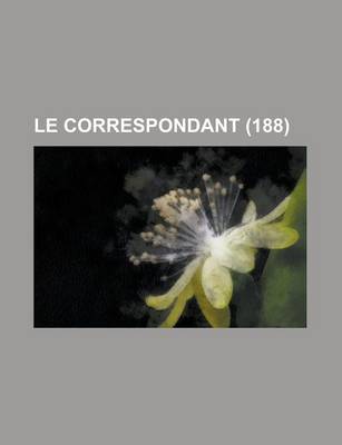 Book cover for Le Correspondant (188)