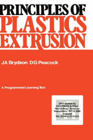 Cover of Principles of Plastics Extrusion