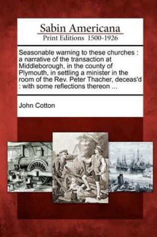 Cover of Seasonable Warning to These Churches