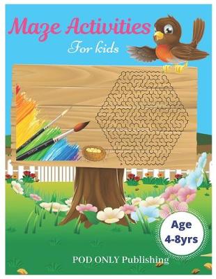 Book cover for Maze Activities For Kids