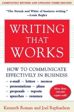 Cover of Writing That Works