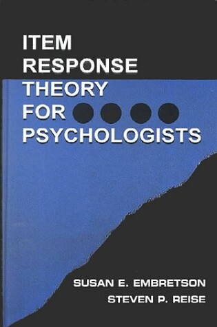 Cover of Item Response Theory