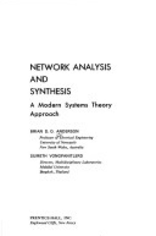 Cover of Network Analysis and Synthesis