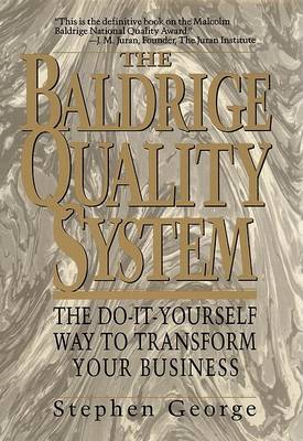 Book cover for Baldrige Quality System