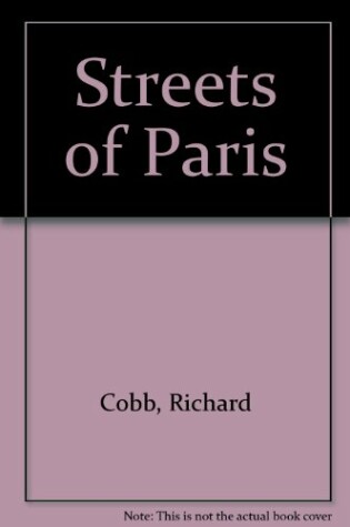 Cover of Streets of Paris