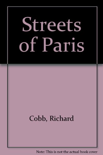 Book cover for Streets of Paris