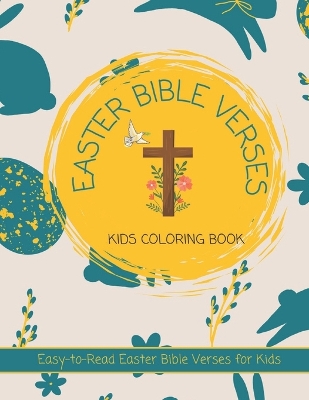 Book cover for Easter Bible Verses Kids Coloring Book