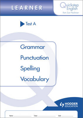 Book cover for Quickstep English Test A Learner Stage