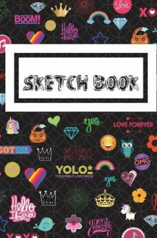 Cover of Colorful Kid Sketch Book Black