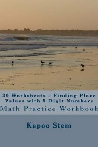 Cover of 30 Worksheets - Finding Place Values with 5 Digit Numbers