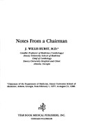 Book cover for Notes of a Chairman