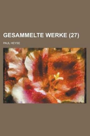 Cover of Gesammelte Werke (27)