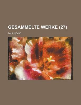 Book cover for Gesammelte Werke (27)