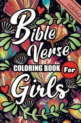 Cover of Bible Verse Coloring Book For Girls