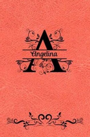 Cover of Split Letter Personalized Journal - Angelina