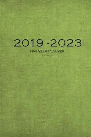 Cover of 2019-2023 Dark Green Five Year Planner