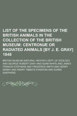 Cover of List of the Specimens of the British Animals in the Collection of the British Museum