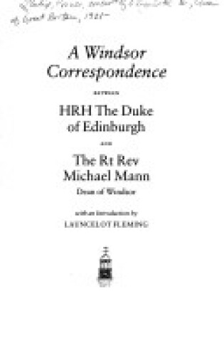 Cover of A Windsor Correspondence