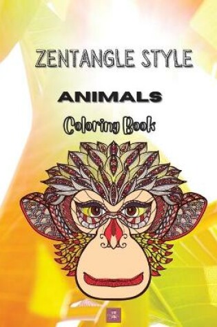 Cover of Zentangle Style Animals Coloring book