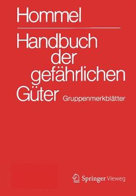 Cover of Handbuch Der Gefahrlichen Guter. Gruppenmerkblatter